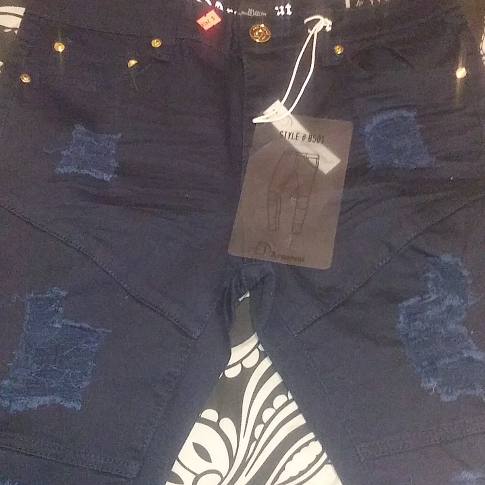 Dark blue skinny jeans